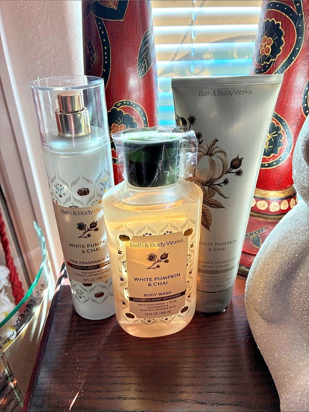 Bath & Body Works White Pumpkin & Chai Body Care Trio Set Body Care Set